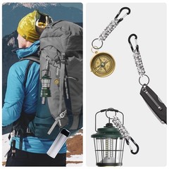 Paracord Keychain for Men Women Paracord Carabiner Backpack Keychain with Alu…