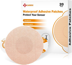 Carbou Freestyle Libre 2/3 Sensor Covers,20Pcs Freestyle Adhesive Patches Waterp