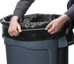 Rubber Bands for 55 Gallon Trash Cans – 6 Pack | Secure 55 Green