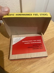 VINTAGE DORFMAN-PACIFIC CO HANDWARMER & BOXED FUEL STICKS NICE!