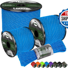 X Xben Paracord Reflective 1000Lb 50/100/200/500/1000Ft 4Mm 13 Strand Parachute