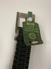NEW Stone River Gear 550 Lb. Survival Paracord Belt Green Small Waist 28-32