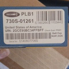 rescueME PLB1 Personal Locator Beacon Yellow Blue 66 Channel GPS 730S-01261