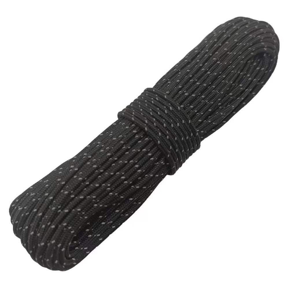 Legnowit 2mm Reflective Guyline Camping Paracord, Black-65ft, Black