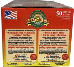 3 Pounds All-Natural Fire Starters 50 Count Outdoor Camping Fire Starters BBQ