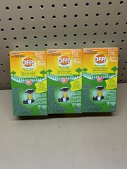 3- Off! Backyard Mosquito Lamp 2- REFILLS – 2 Repellent Diffuser Candles per box