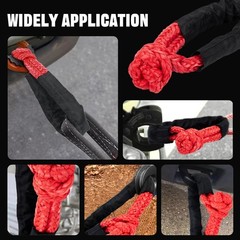 2PCS Soft Shackle 1/2 Inch x 22 Inch (56,000LBS Break Strength), Synthetic Soft