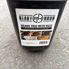 Beans & Rice Trio Large Bucket Bulk 100 Servings 30 Year Emergency Food Storage