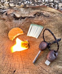 TIN OF FIRE -The Original All Weather Fire Starter camping hunting survival EDC