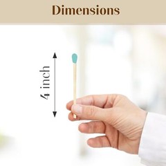 ZIKANI Regular Stick Blue Tip Matches 4 Inch Refill for Cloche Jar 200 pcs