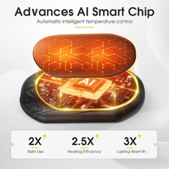 UNIHAND AI Hand Warmers 2-Pack, 20Hrs, Smart Heat, Portable