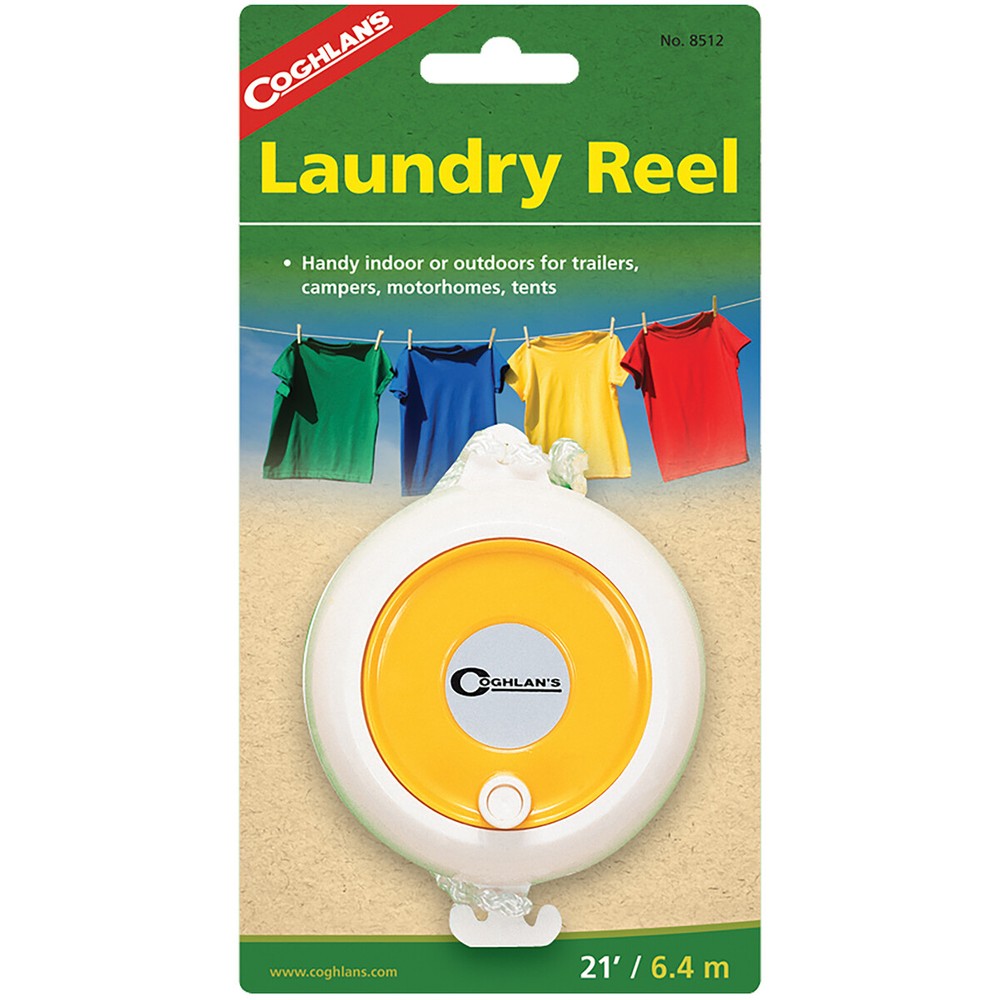 Coghlan’s Laundry Reel, 21′ Portable Clothesline, Adjustable Nylon Clothes Line