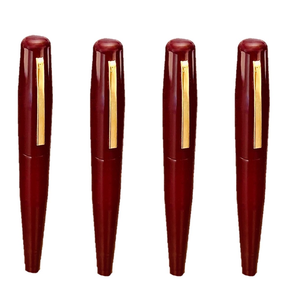 POLICE MAGNUM Pepper spray pens- Discreet Self Defense Security- 4 Pack Burgundy