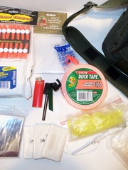 NEW Custom Outdoor Hunting Survival Bag FILLED with Life Saving Gear OD GREEN