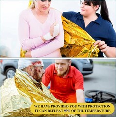 10 Pack Emergency Thermal Blankets Waterproof Foil Survival Rescue Kit 130x210cm