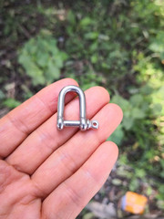 Jy-Marine Stainless Steel Mini D Shackle, 4Mm, Silver Color,For Paracord Jewelry
