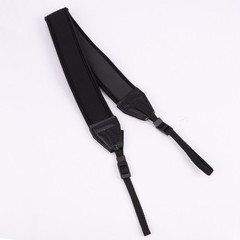Black Widened Strap Binoculars Lanyard Camera Shoulder Neck Hanging Rope
