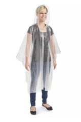 River City Garments Disposable Rain Clear Poncho -28 Units