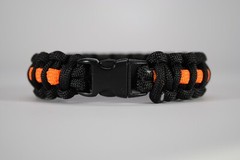 550 Paracord Survival Bracelet Cobra Thin Line Tough Mudder «Made in the USA»