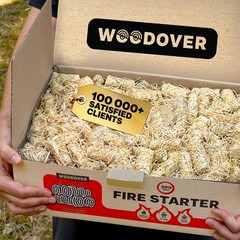 150 pcs Large Fire Starters for Fireplace, Natural Fire Starter for Campfires…