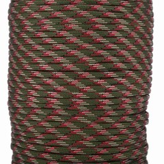 550 Reflective Paracord Parachute Cord Lanyard 9 Strand Core 100m (Black) SOCT