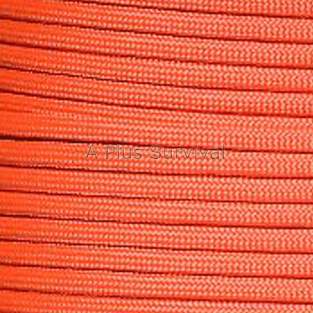 Safety Orange Paracord 50 Foot 550 lb 7 Strand Camping Survival Kit Rope