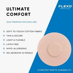 Waterproof Silicone Sensor Covers for Libre 2 & 3 – 30 Count, Tan Patches