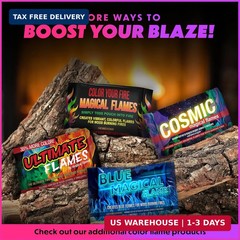 Magical Flames Fire Color Packets (Jumbo 5 Pack), Vibrant Multi-Color Fire for F