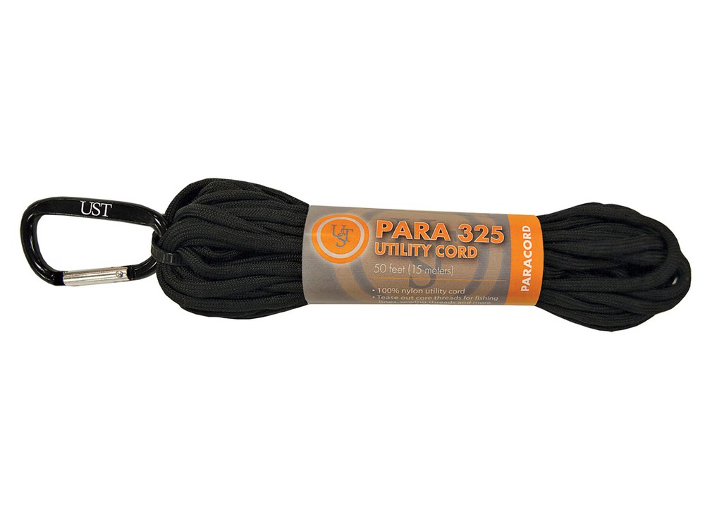 UST Para Reflective 325 Paracord 50′ Black