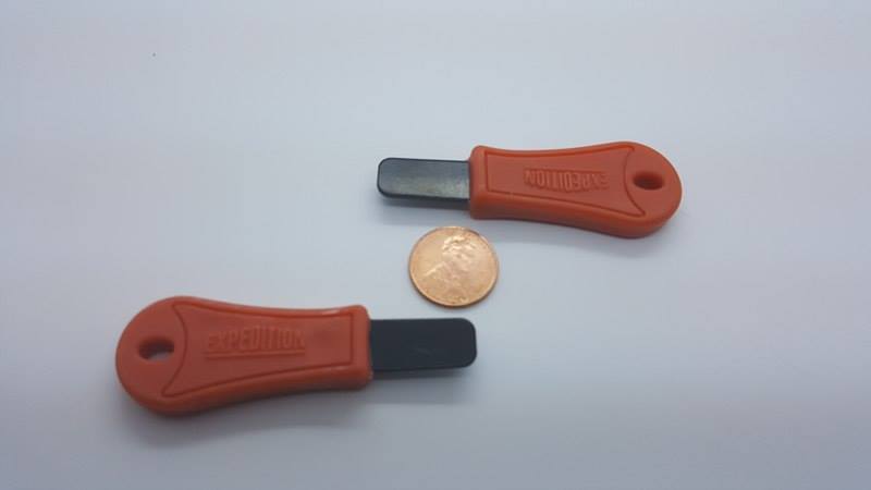 2 Rod Striker/Scraper Blade Firesteel Ferro Flint Ferrocerium EDC / BOB ORANGE