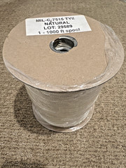 Paracord Type II Military Parachute Cord 1000′ Spool MIL-C-7515 Natural White