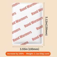 Hand Warmers Disposable 20 Pack- Up to 20 Hours of Heat 20 Hours, Milky white