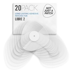 Freestyle Libre 2 Sensor Covers 20 Pack Clear Waterproof CGM Adhesive Patch 14