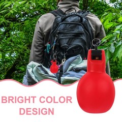 2 Pcs Portable Outdoor Whistle PVC Hand Squeeze for Survival Camping