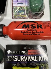 Outdoor Survival Lot Coleman-REI-Zebra-Shovel-Cushions-Hand Warmer & More