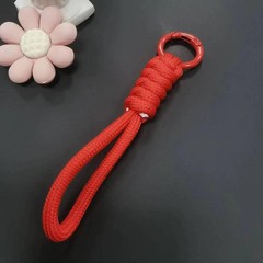 12cm Paracord Braided Woven Keychain Wrist Rope Phone Case Anti-lost Rope Strap