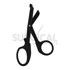 Tactical Black – Set of 2 EMT First Responder 7.25″ Shear + Penlight German Gr