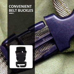 2Pcs Black Multi Function Strap Buckles Durable Pom for Sports and Hiking