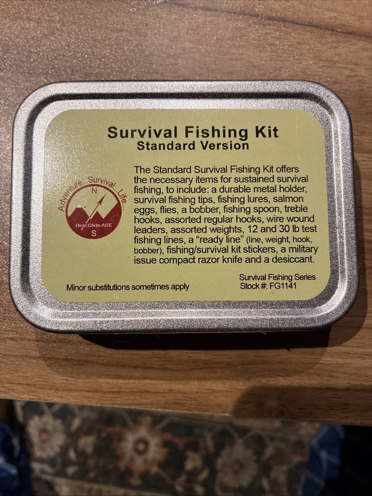Survival Fishing Kit Standard Version Adventure Survival Life Prep NEW & SEALED