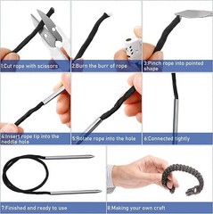 12 Paracord Needle Set: Different Sizes and Shapes for Various Projects
