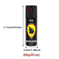 1 Pack Pepper Spray Safety Lock Self Defense Security Red 0.67Oz 20 ml