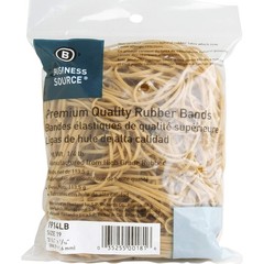 Business Source Rubber Band, Natural (1914LB) #19 (Pack of 425),