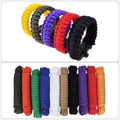 10 Pack Paracord 550 Assorted Colors Paracord Bracelet String Rope Outdoor