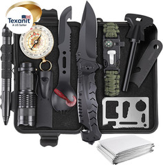 Gifts for Christmas Survival Kits for Men Dad Husband Him, 13 in 1 Survival Gear