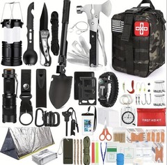 258 PCS Survival Gear Kit Camping Emergency Equipment Outdoor Tools Gift for Men