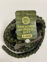 NEW Stone River Gear 500 Lb. Survival Paracord Belt Green X-Large Waist 44″-48″