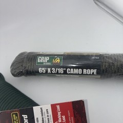 Grip Outdoors 65’ Camo Rope & SecureLine 50’ 550 Nylon Paracord Bundle Lot Of 2