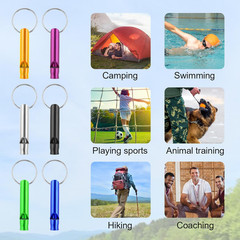 12 Pcs Emergency Whistle Survival,Gather Team Members Outdoors,Hyper Whistle Key