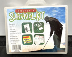 Golfers Survival Kit for Pocket or Golf Bag Poncho, Hand Warmers, Tees, Etc. NEW