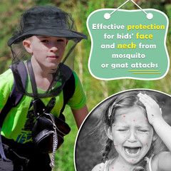 Premium Kids Mosquito Head Net for Insect, 2 Pack, Fly & Bug Protection | Ultra